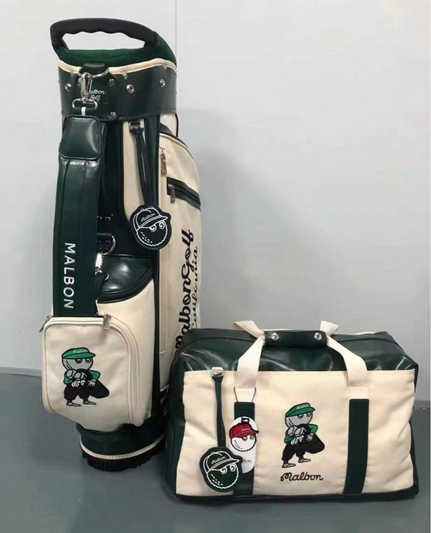 マルボンゴルフ キャディバッグ バッグ&ボストンバッグ 2点セット
