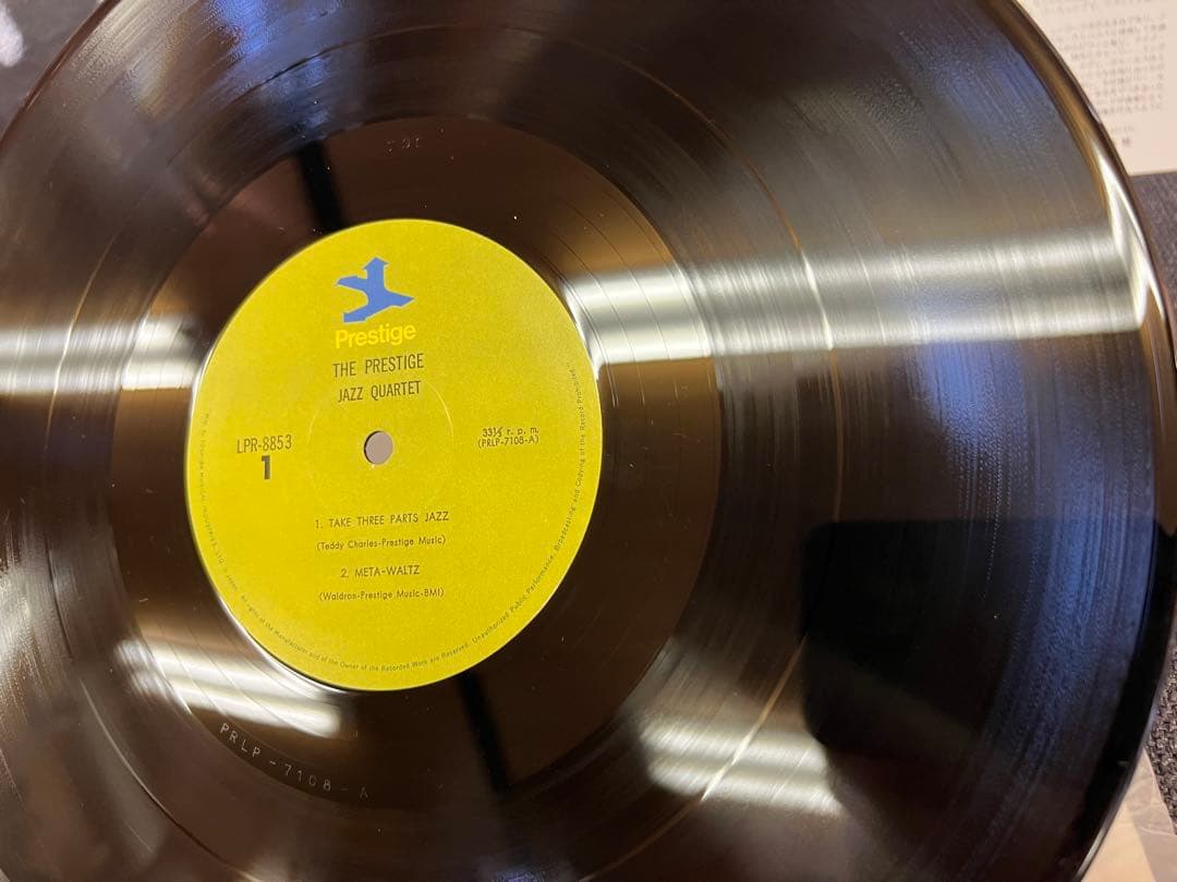 LP プレスティッジ・ジャズ・カルテット LPR-8853 JAZZレコード