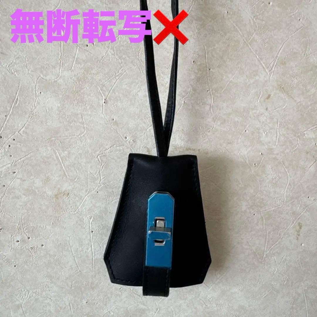 新品未使用品　M.U.L レザーキーネックレス　ブラックオイルレザー