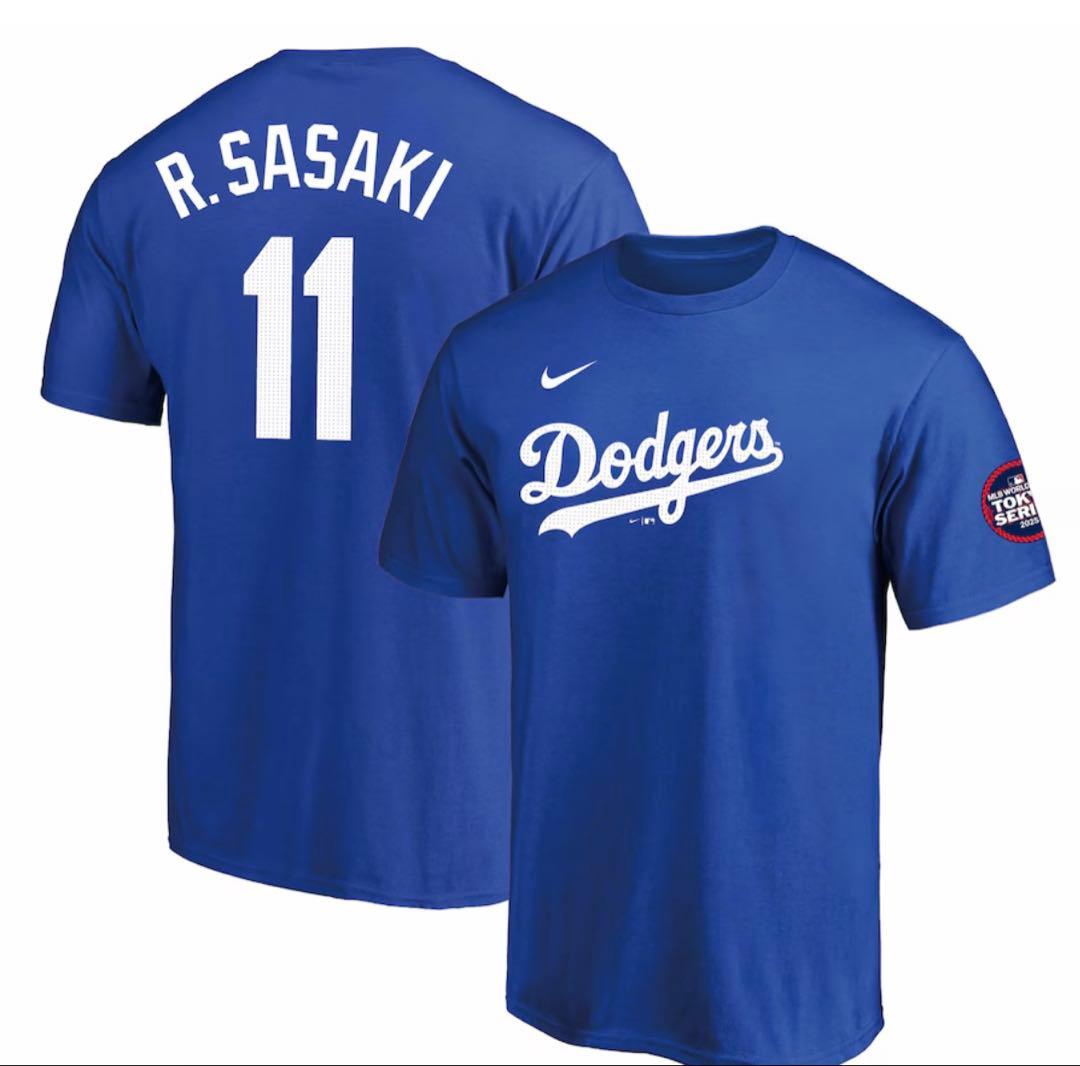 ドジャース 佐々木朗希 MLB 東京シリーズ ユニフォームTシャツ 2XL