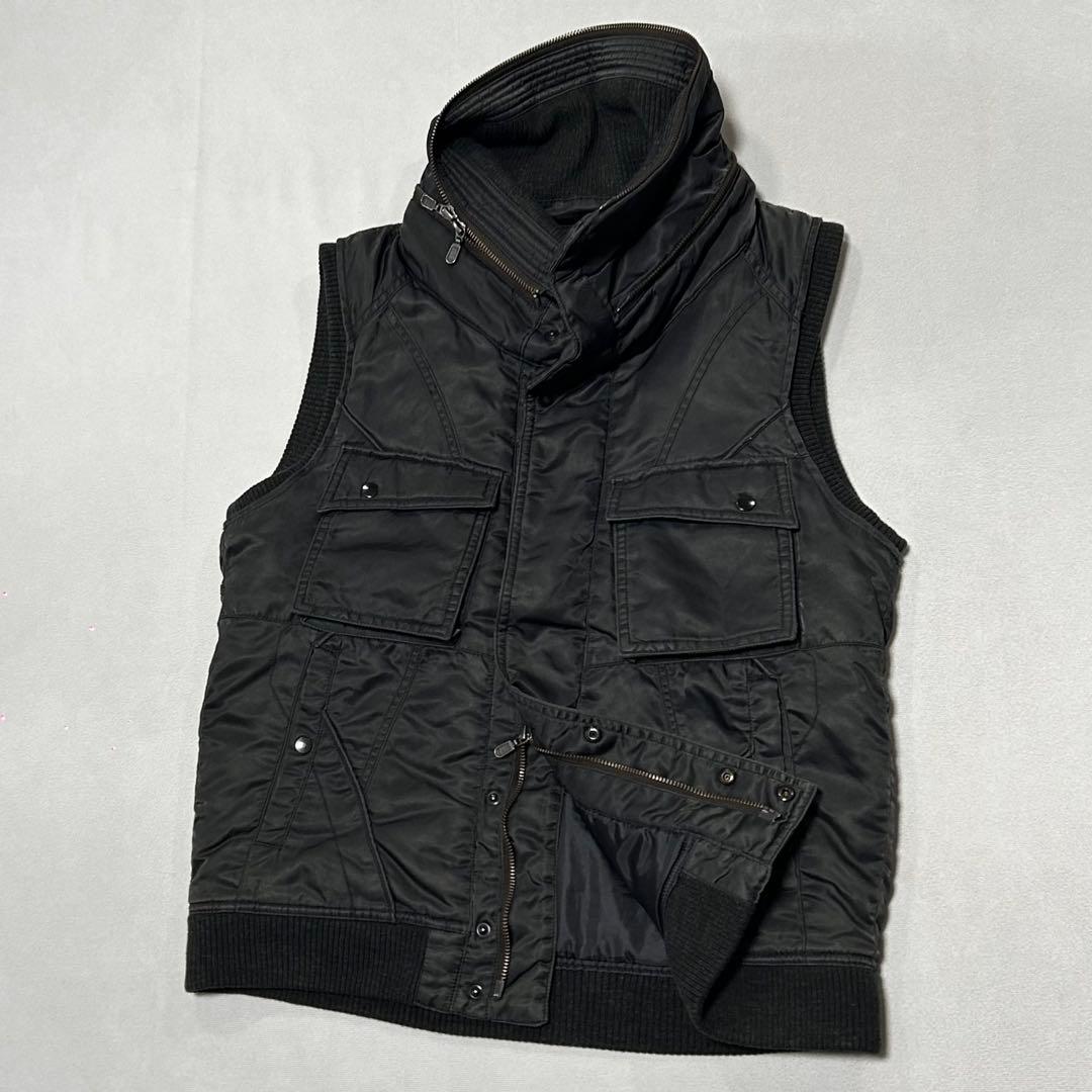 00s PPFM ダブルジップ ギミック ナイロンベスト Tech お兄系