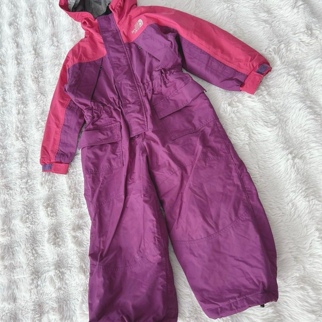 ノースフェイス★100㎝　キッズ　ジャンプスーツ スノーウェア　紫　ピンク