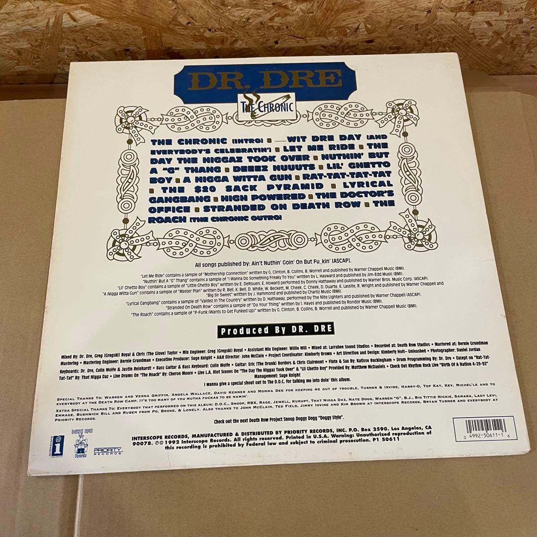 US盤LP ★ DR. DRE / THE CHRONIC ★ G-FUNK