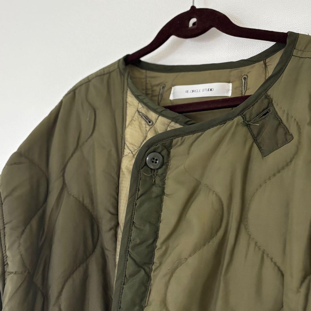 【美品】 mori marketリメイク ライナー フーディ　キルティング