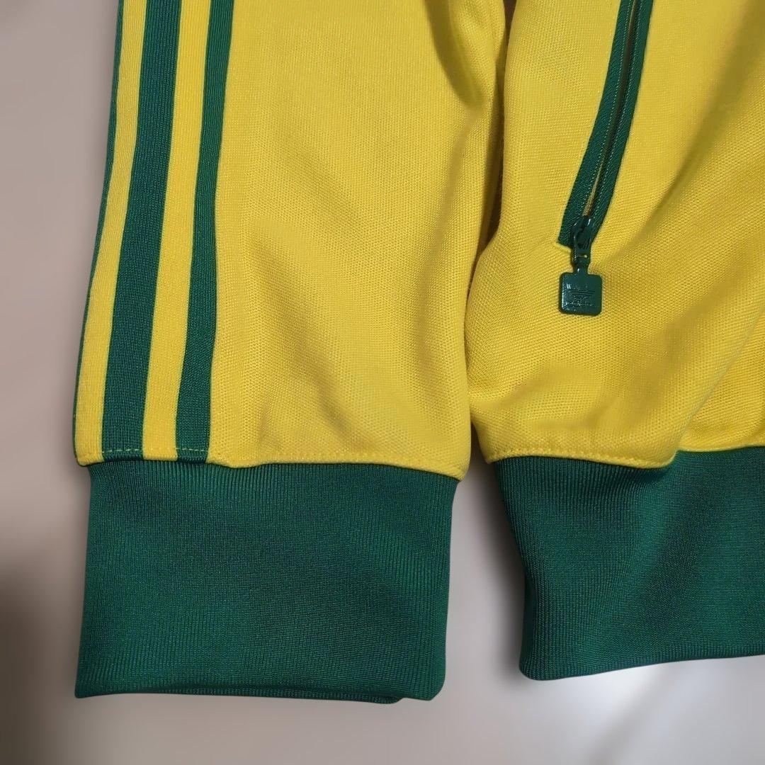 adidas トラックジャケット L イエロー/グリーンブラジルカラー