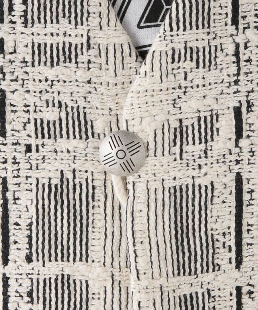 未使用タグ付【FRAMeWORK】BLACK GIOLICAツイードベスト