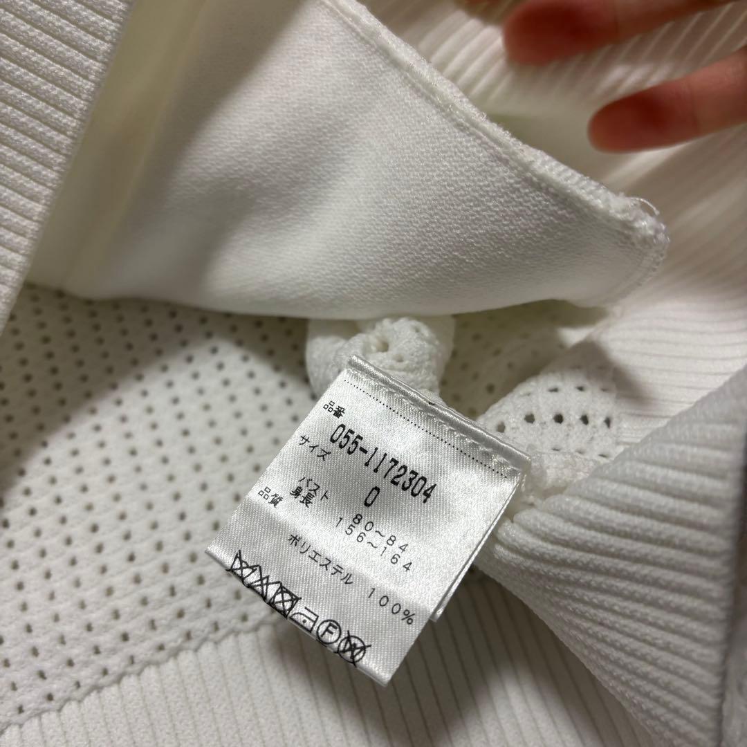 最新作 パーリーゲイツ ニットパーカー ホワイト ジップアップ グリーン