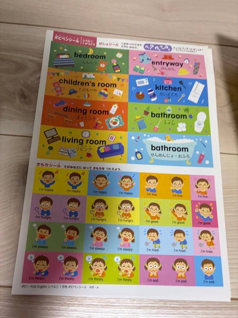 値下げポピーキッズイングリッシュ レベル1 ・1年分