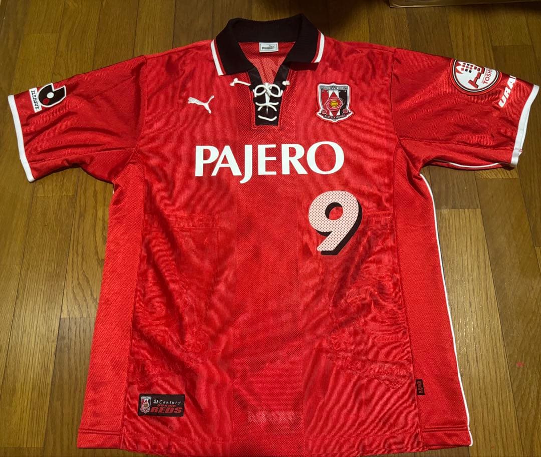 PUMA プーマ 浦和レッズ 01-02 (H) ホーム 福田正博 選手実使用