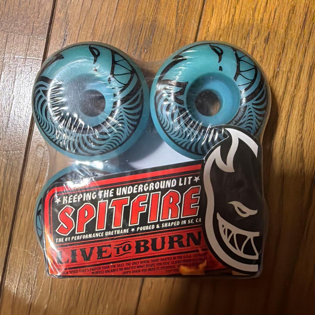 Vintage SPITFIRE スケートボードウィール 青緑セット