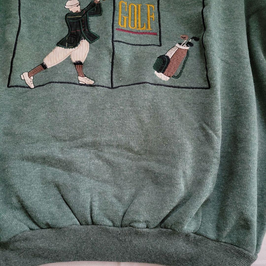 VALENTINO ゴルフ　刺繍　トレーナー　ヨーロッパ古着