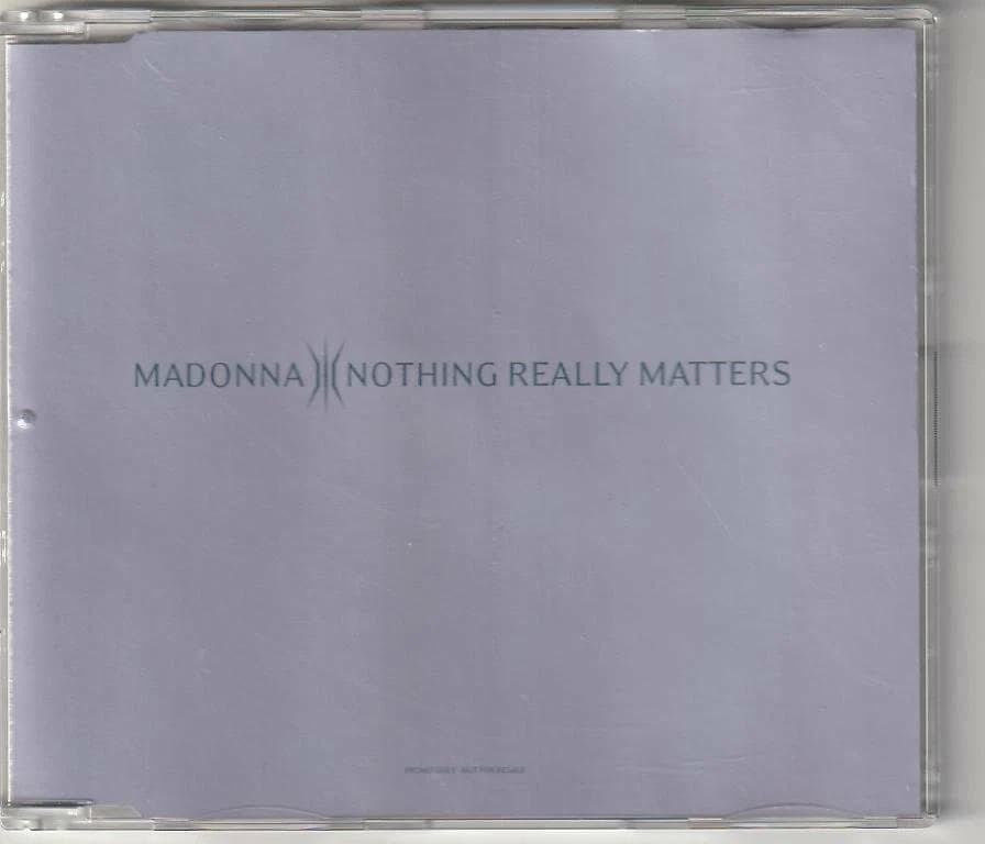 MADONNA　NOTHING REALLY MATTERS　ドイツ盤 貴重CD