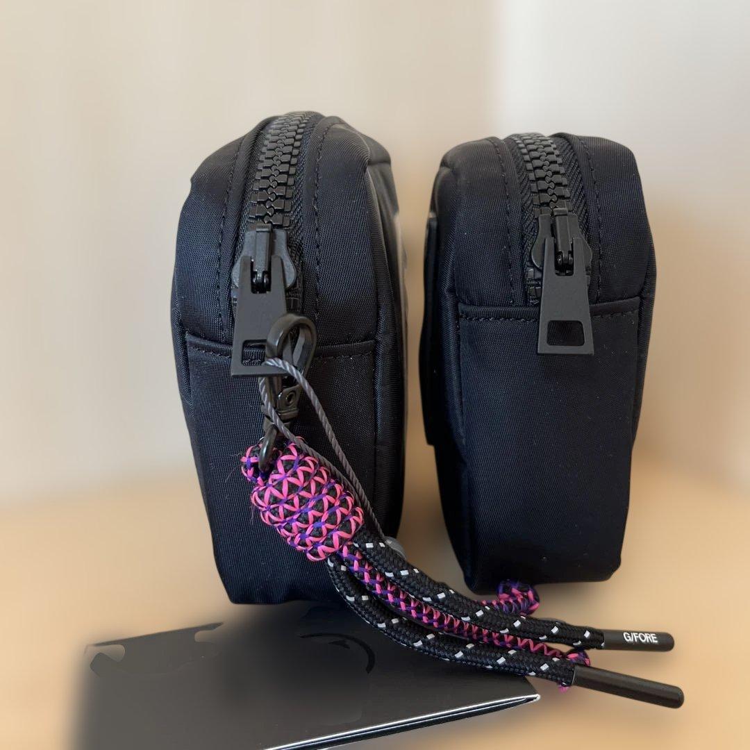 G/FORE 2ポケットベルトバッグ ブラック ベルトとポーチ3点セット