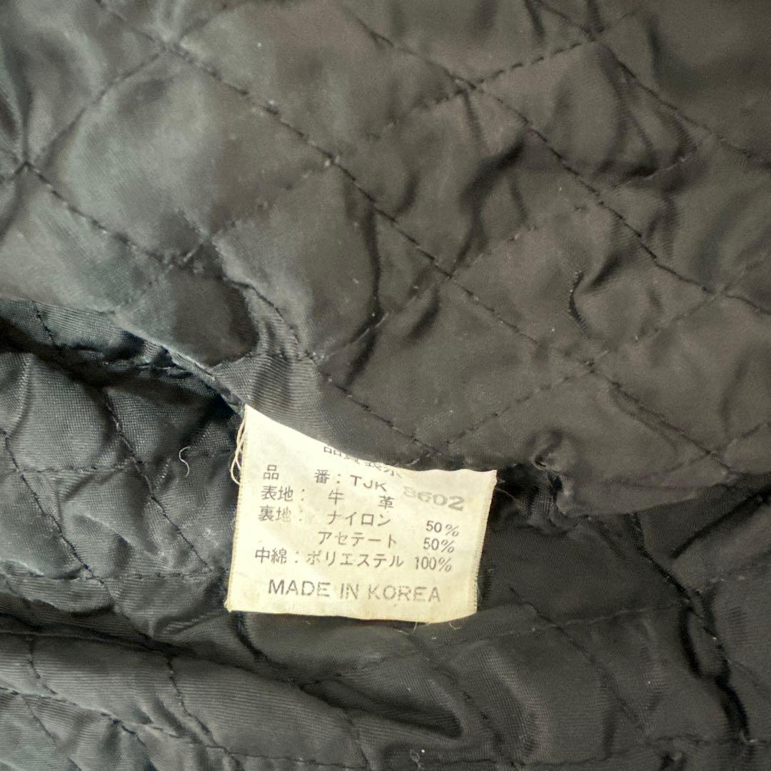 値下げ TIME & TIDE 牛革 レザー ダブル ライダース ジャケット L