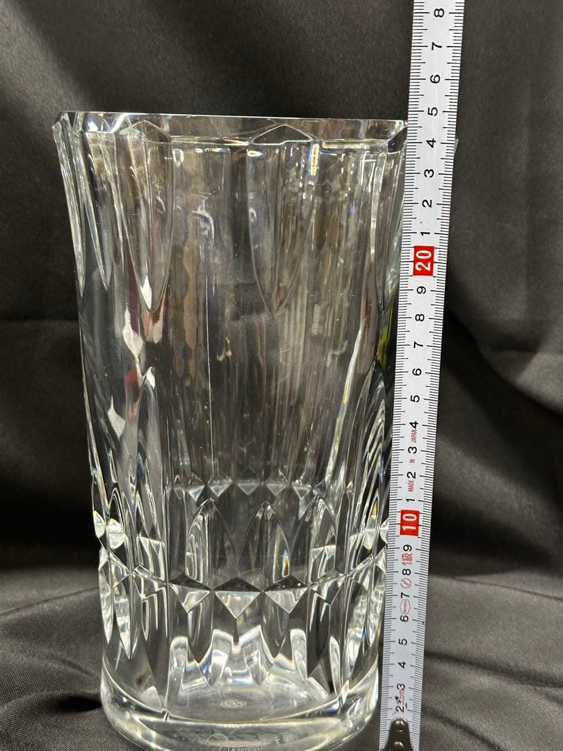 【USED】Baccarat バカラ　花瓶　ベース　VASE 24.5cm