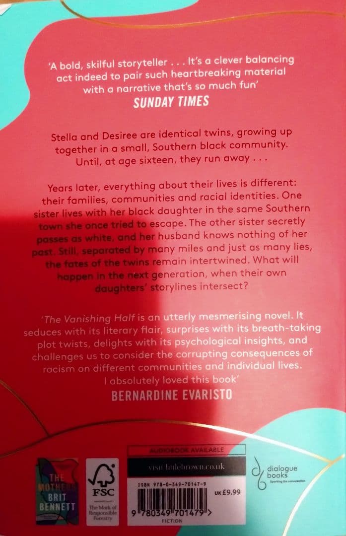 洋書　英語　The Vanishing Half, Brit Bennett