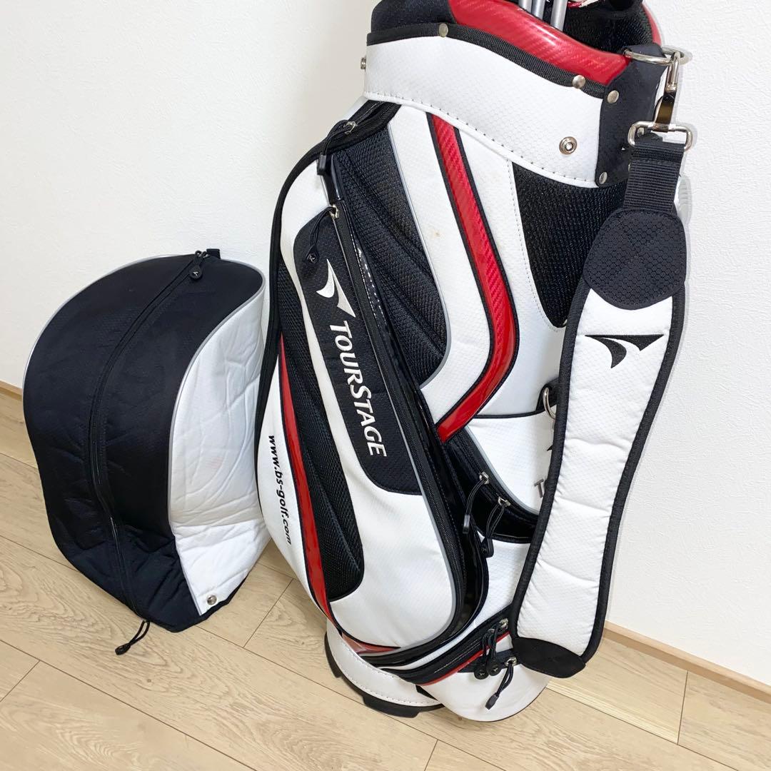 お得☆TOURSTAGEゴルフクラブ フルセット☆メンズ初心者キャディバッグ付S