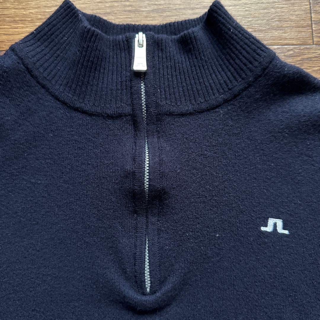 J.LINDEBERG ジェイリンドバーグ　ハーフジップニット　メリノウール