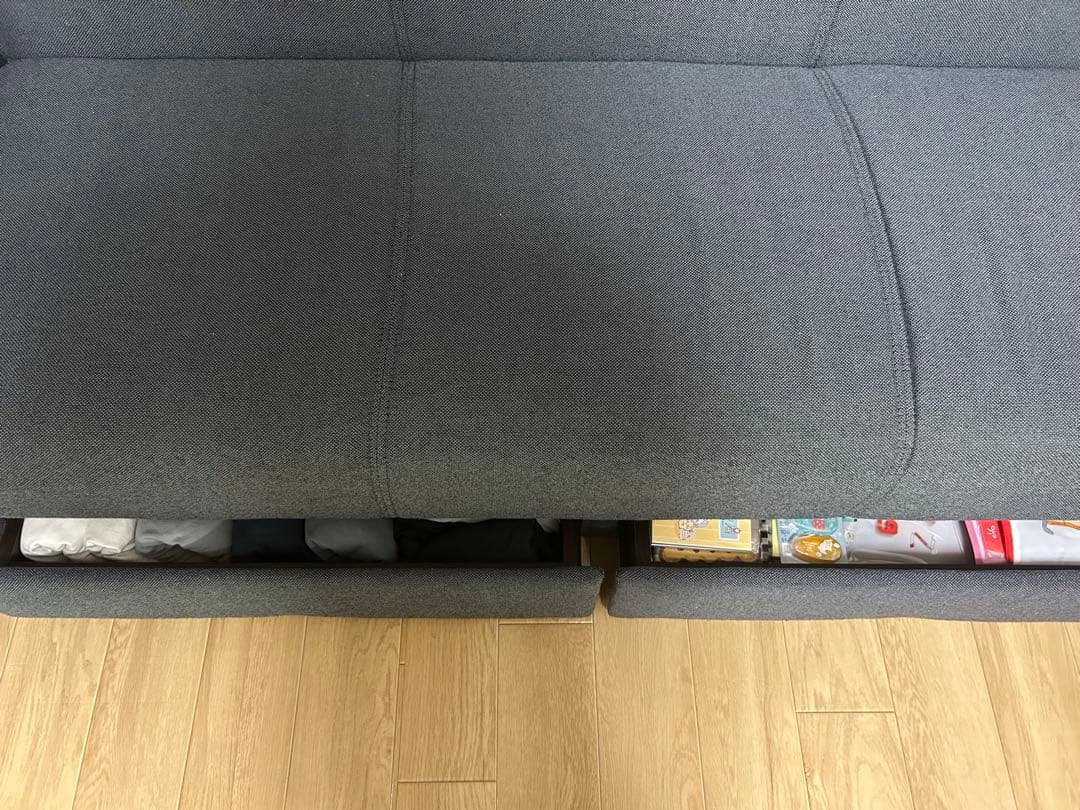 ニトリ収納付きソファベッド　オットマンは別売りです、本体のみ！