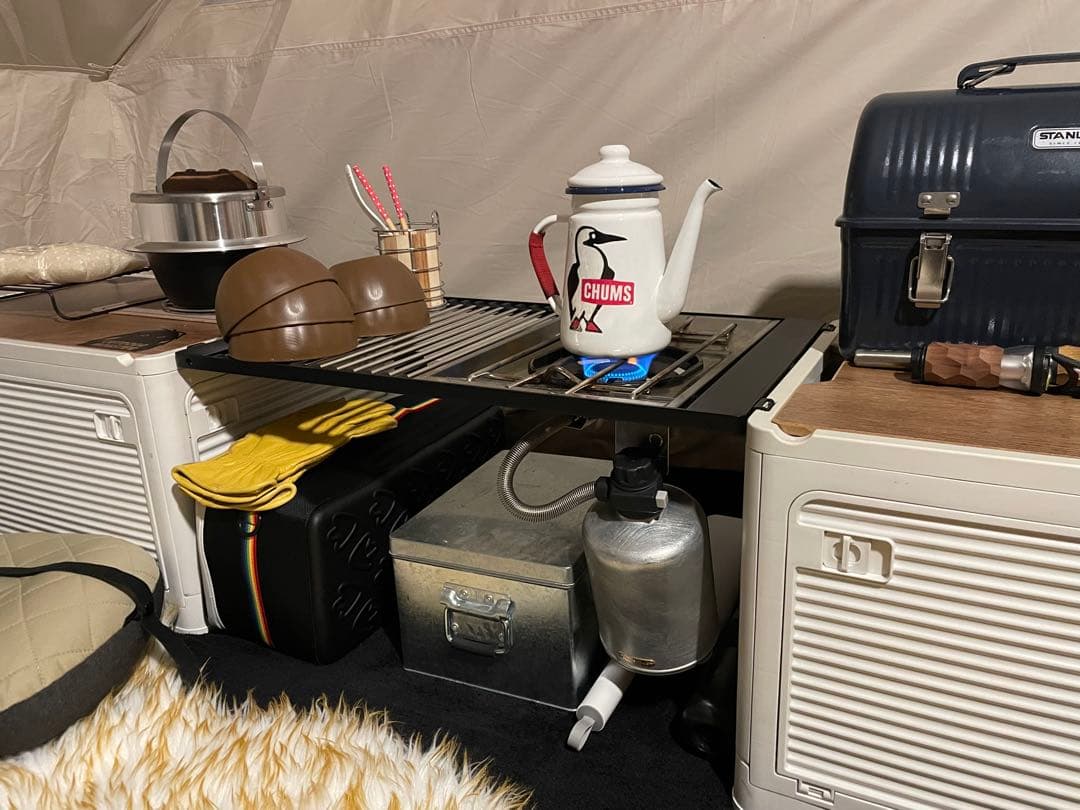 アウトドア収納コンテナ全開放‼︎ スタッキングOK