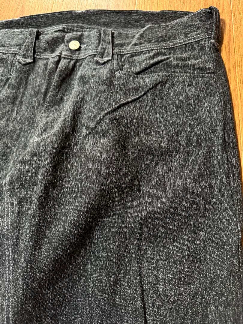 雰囲気抜群 WEST RIDE ブラックシャンブレー ワークパンツ w34