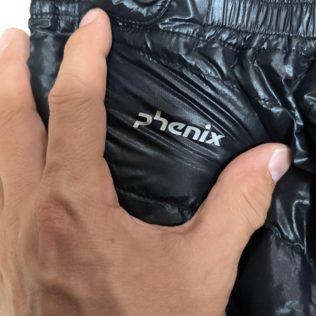 フェニックス　ダウンパンツ フルオープン ブラック 防寒 羽毛 ダウン