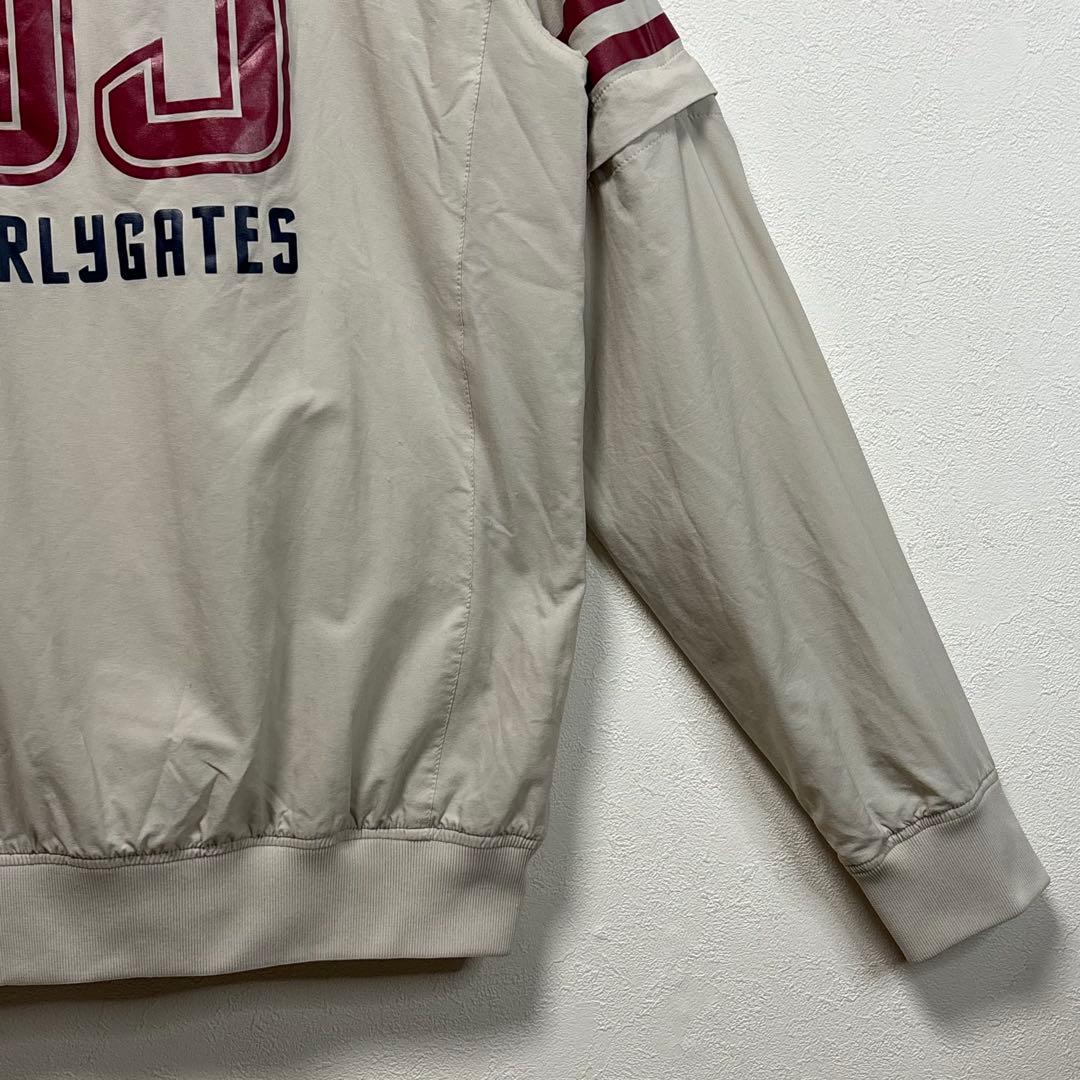 パーリーゲイツ ナイロン ジャケット tシャツ 2way ベージュ ロゴ