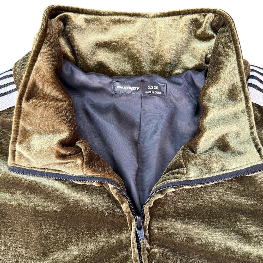 美品✨Manfinity ベロア セットアップ ✨サイドライン トラックスーツ
