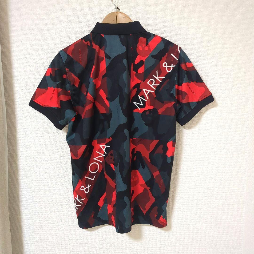 ★美品★MARK & LONA　カモ柄　ポロシャツ　サイズ　50