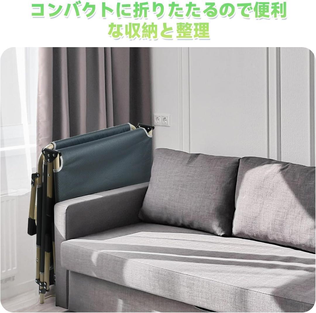 ✨新品未使用✨折りたたみベッド アウトドア 組立不要 耐荷重150kg 枕付き