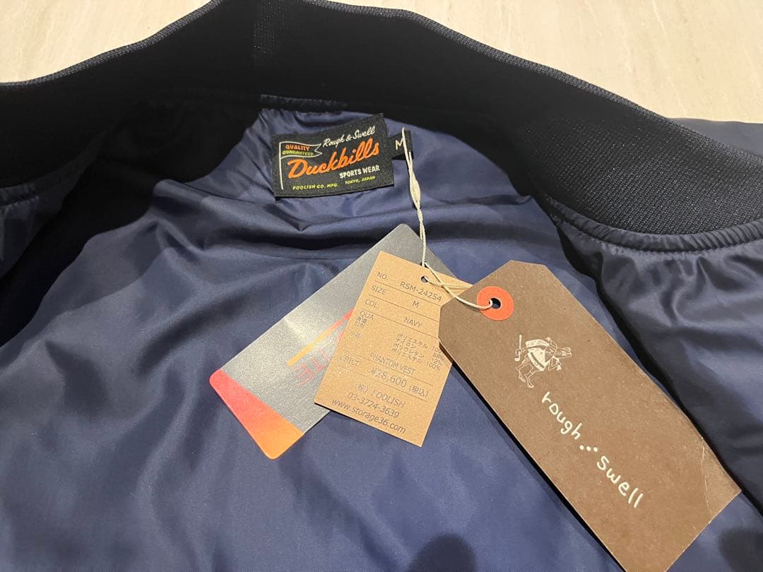 値下げ 新品未使用 Rough and Swell ベスト ネイビー M