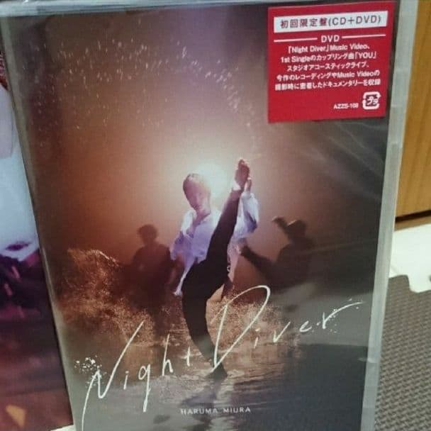 三浦春馬　Night Diver初回限定盤CD＋DVD&ファイル&キーホルダー付