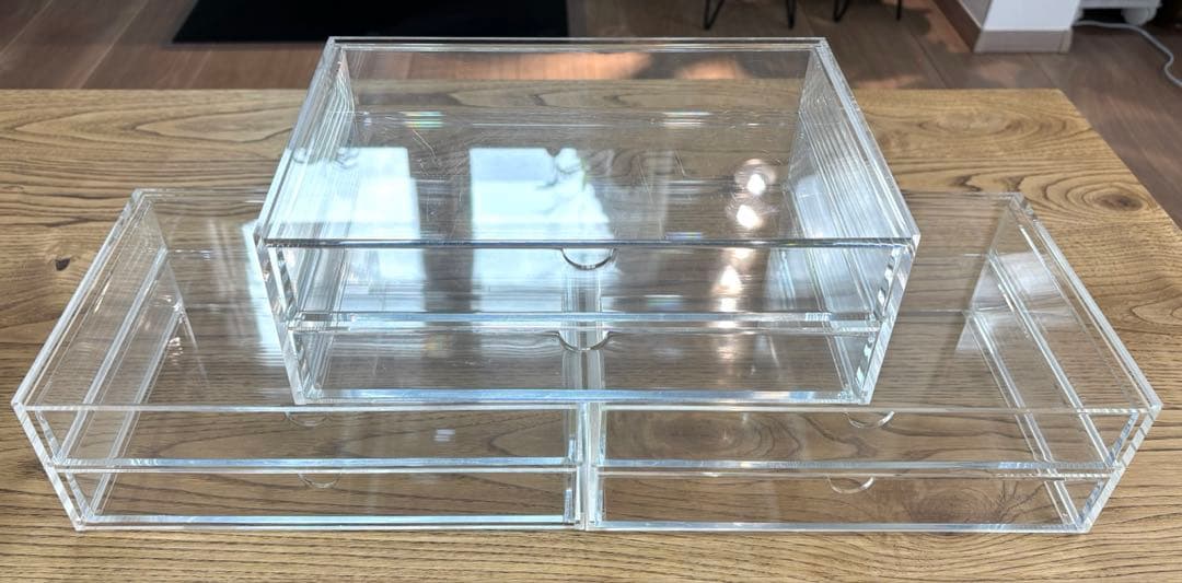 無印良品 重なるアクリルケース＋重なるベロアケース 全12点