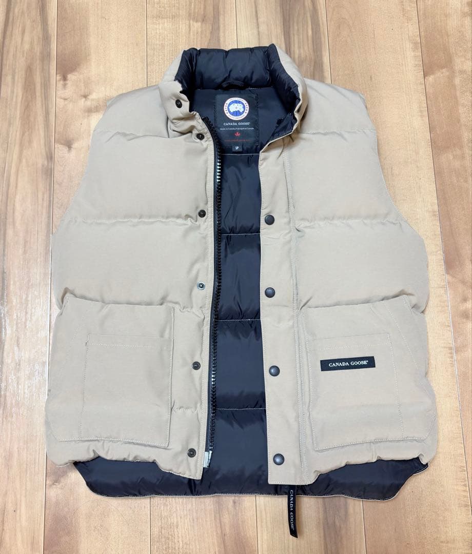 【希少】カナダグース ウィンザーベスト Sサイズ TAN ベージュ