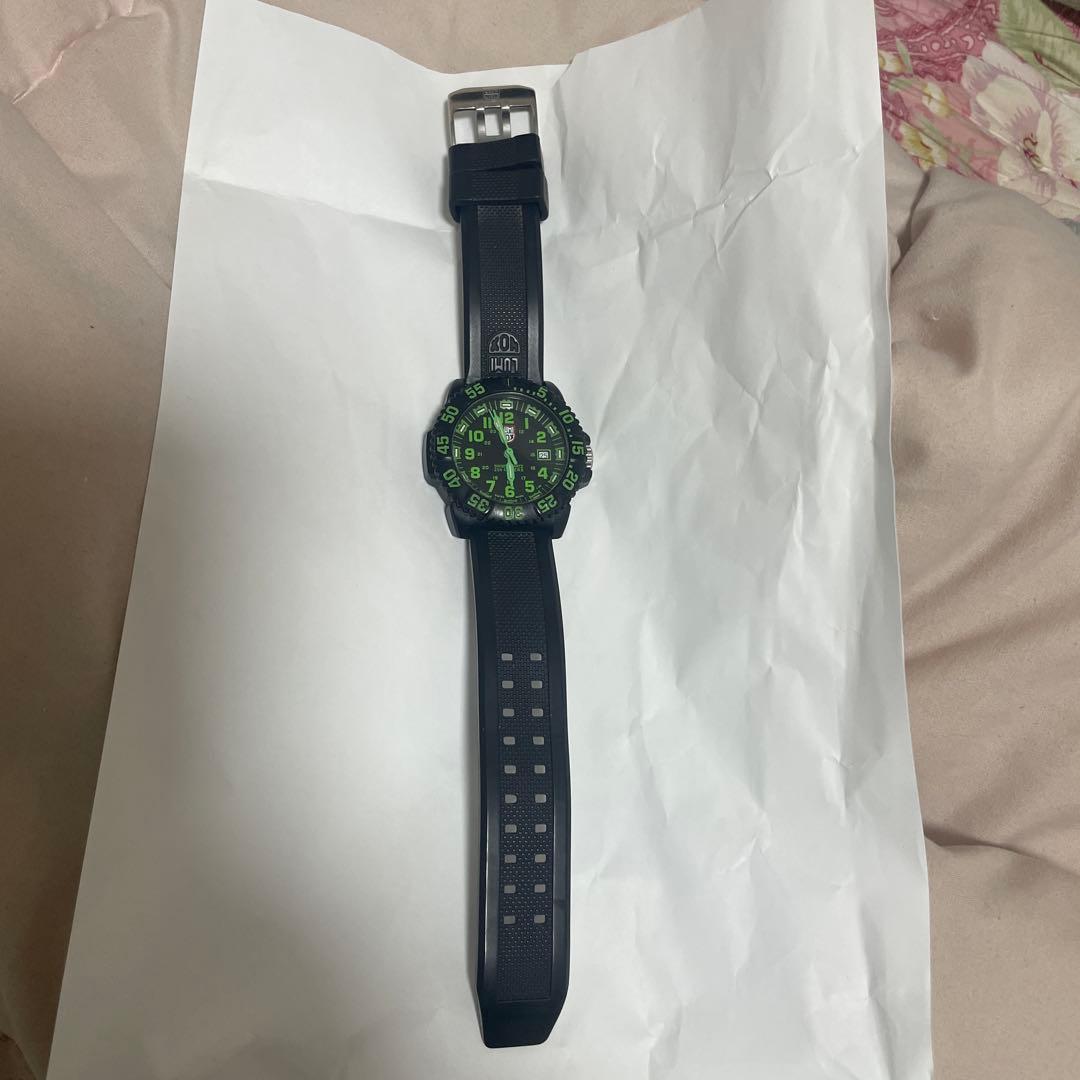 LUMINOX 3000 ブラック/グリーン ラバーベルト