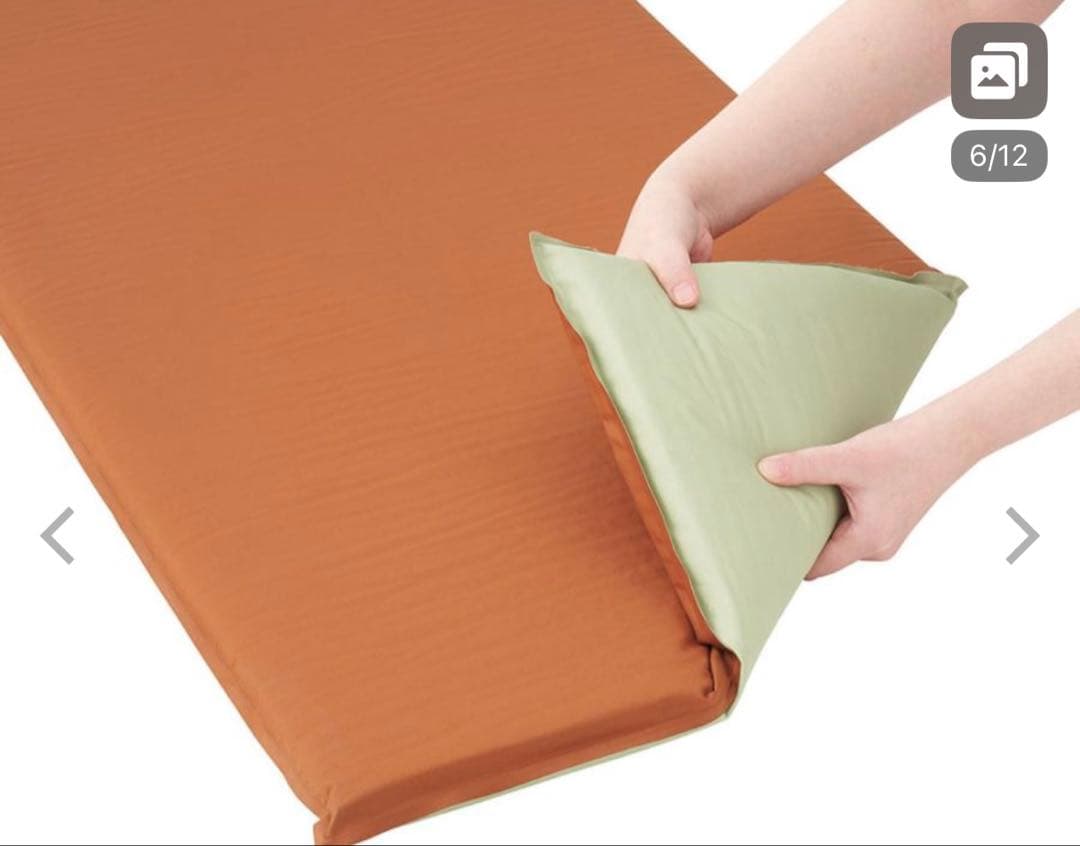 【ほぼ未使用】ロゴス　55インフレートマット　ソロ　超厚55mm リバーシブル