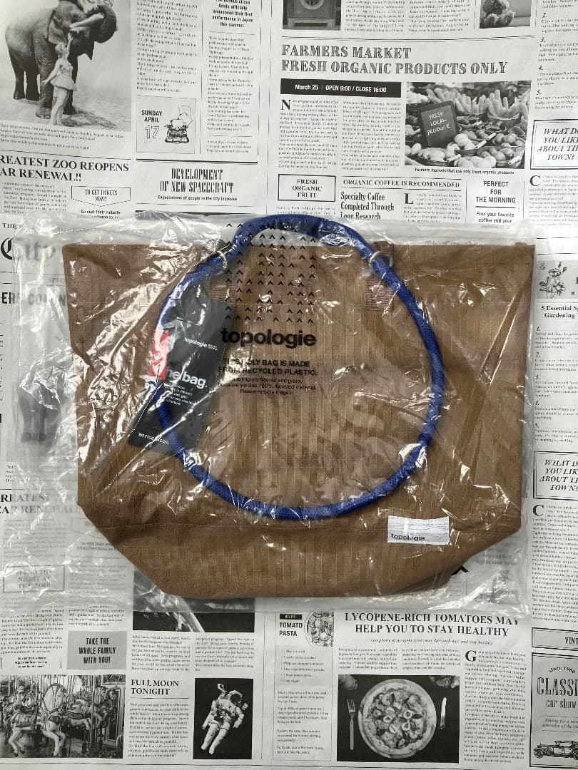 topologie トポロジートートバッグ カーキ 新品
