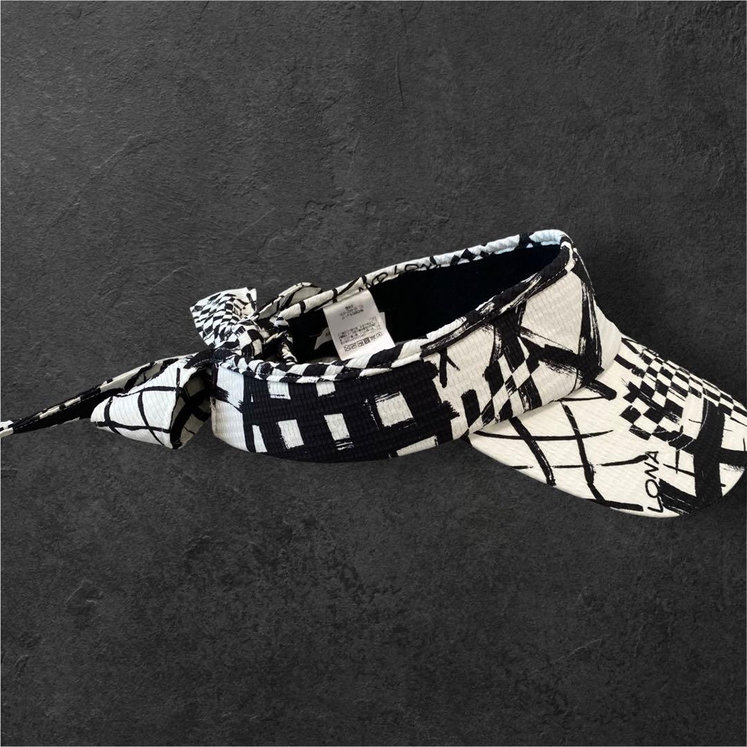 未使用品　MARK&LONA バックリボン　バイザー