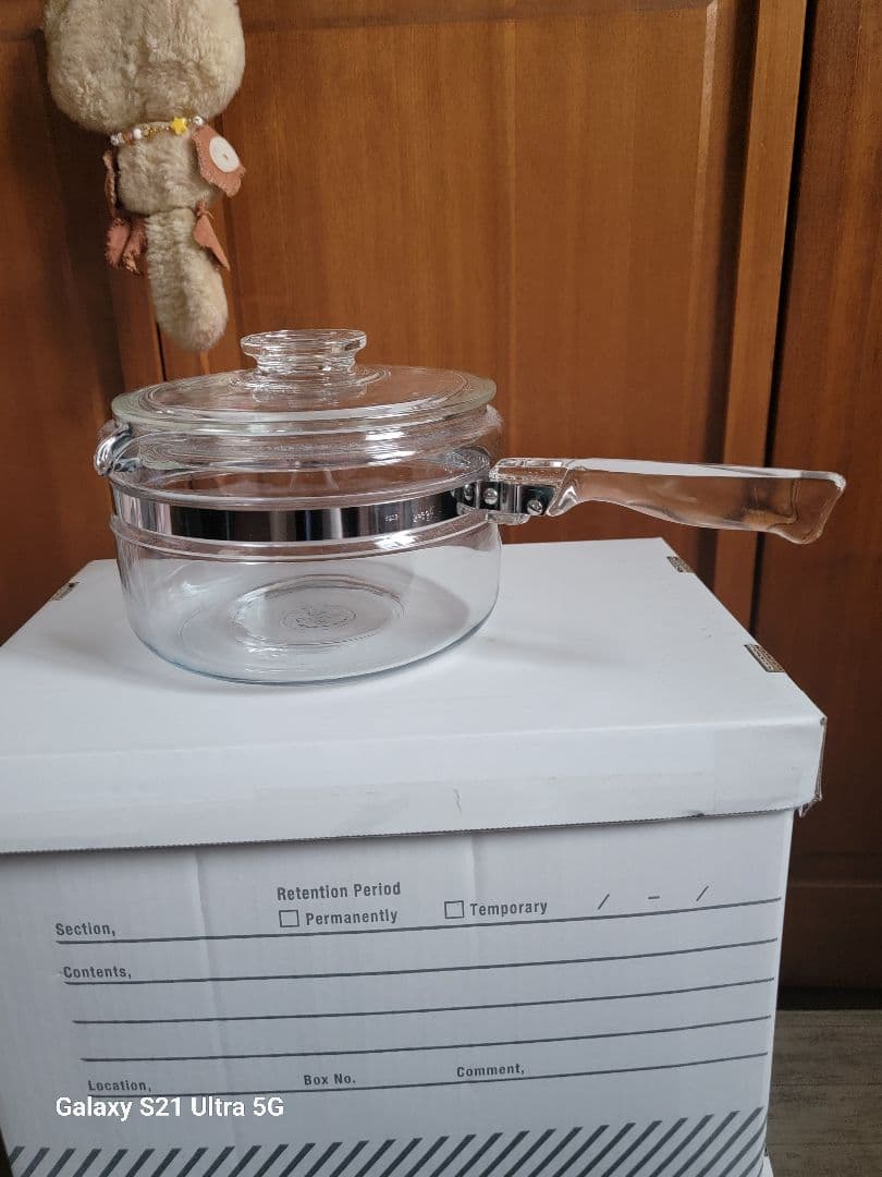 訳ありOLD PYREX ソースパン