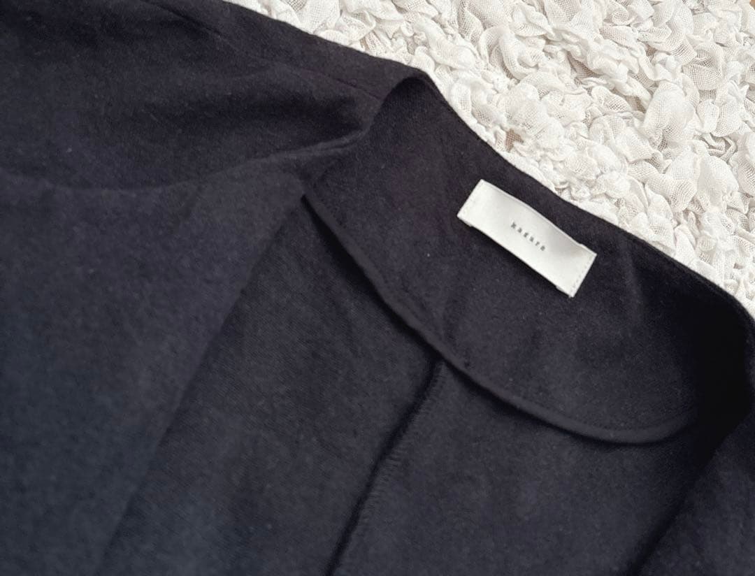 2024 かぐれ　リネンレーヨンベスト　黒