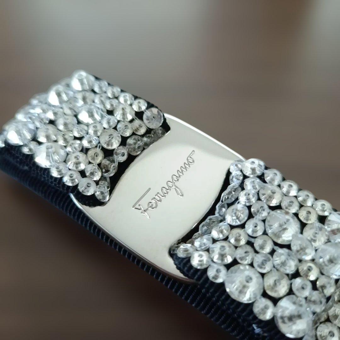 フェラガモ　Ferragamo　バレッタ　ビジュー