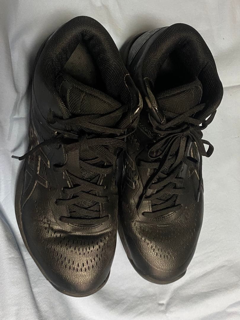 asics ゲルフープV15 バスケシューズ　バッシュ　靴黒 28cm