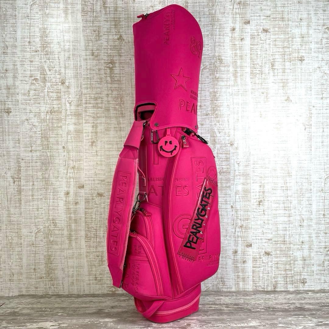 【廃盤品】PEARLY GATES ペイントロゴ　スタンドキャディバッグ　9型