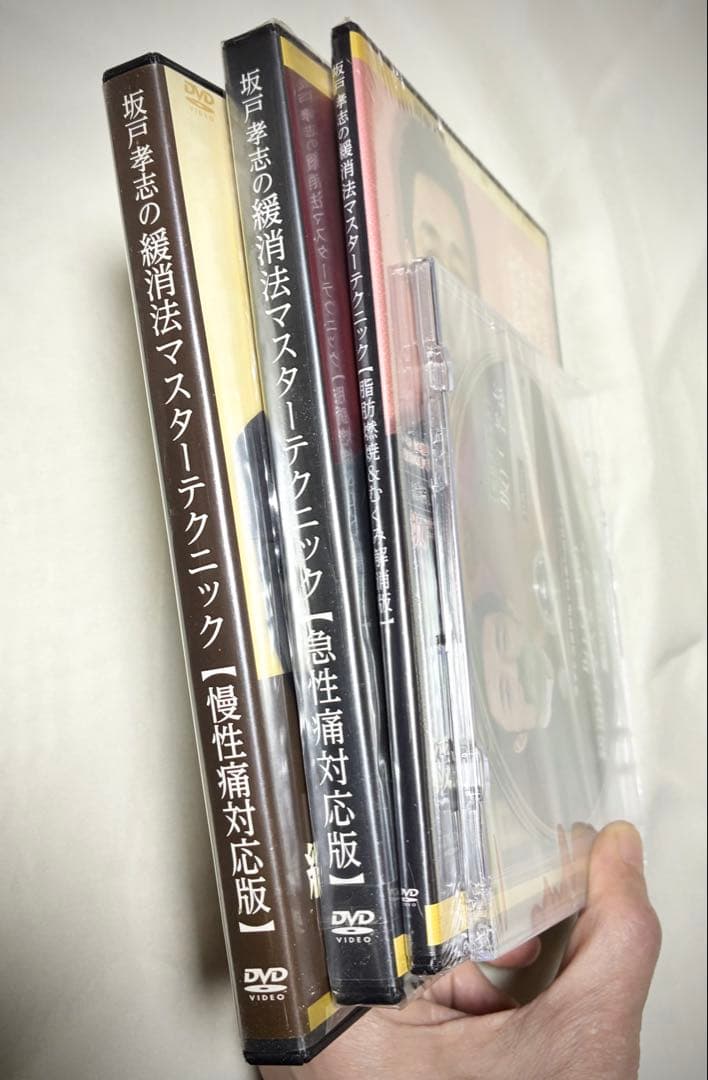 【3部未開封】坂戸孝志 緩消法マスターテクニック 4点セット 整体DVD