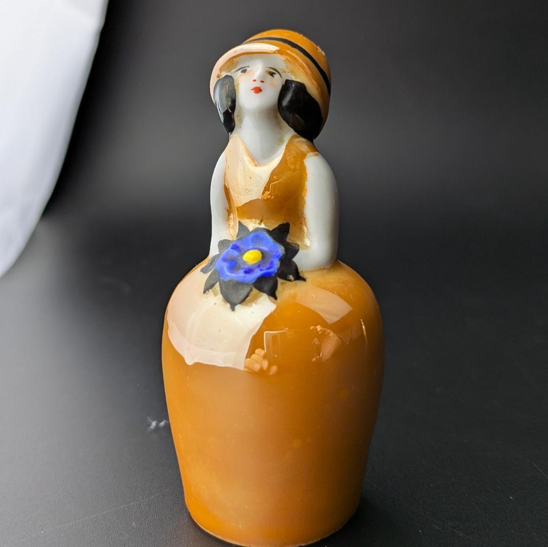 l*y様 人気のコンビ★ノリタケ フラッパーガール ペア シェイカー アンティー