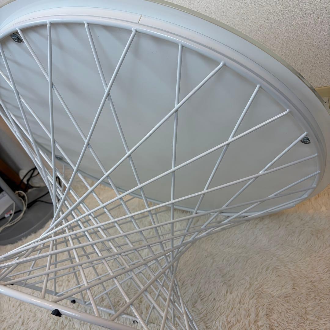 Francfranc マーリア コーヒーテーブル 大理石×ホワイト（φ800）