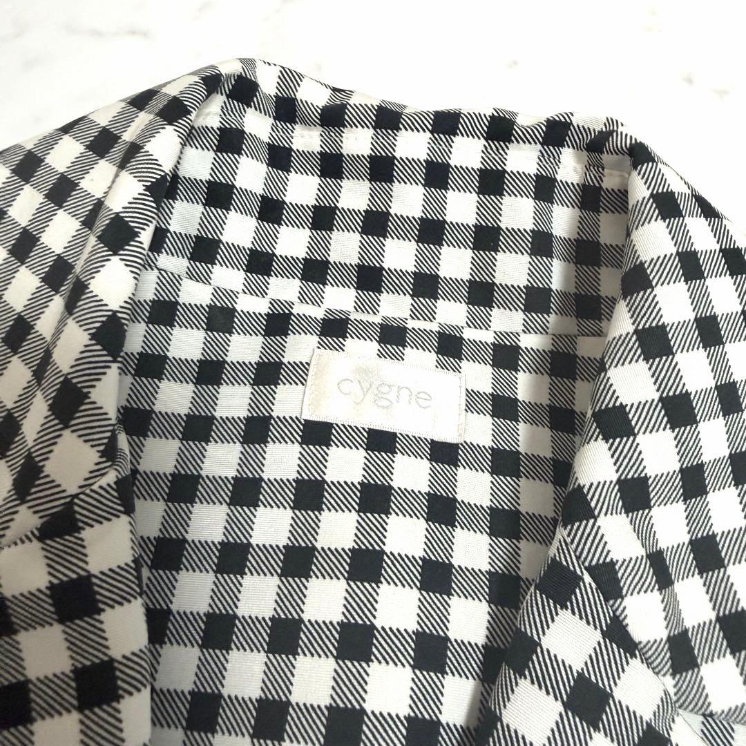 【未使用】完売品✨シーニュ バルーンジレ Colette 白 × 黒 チェック