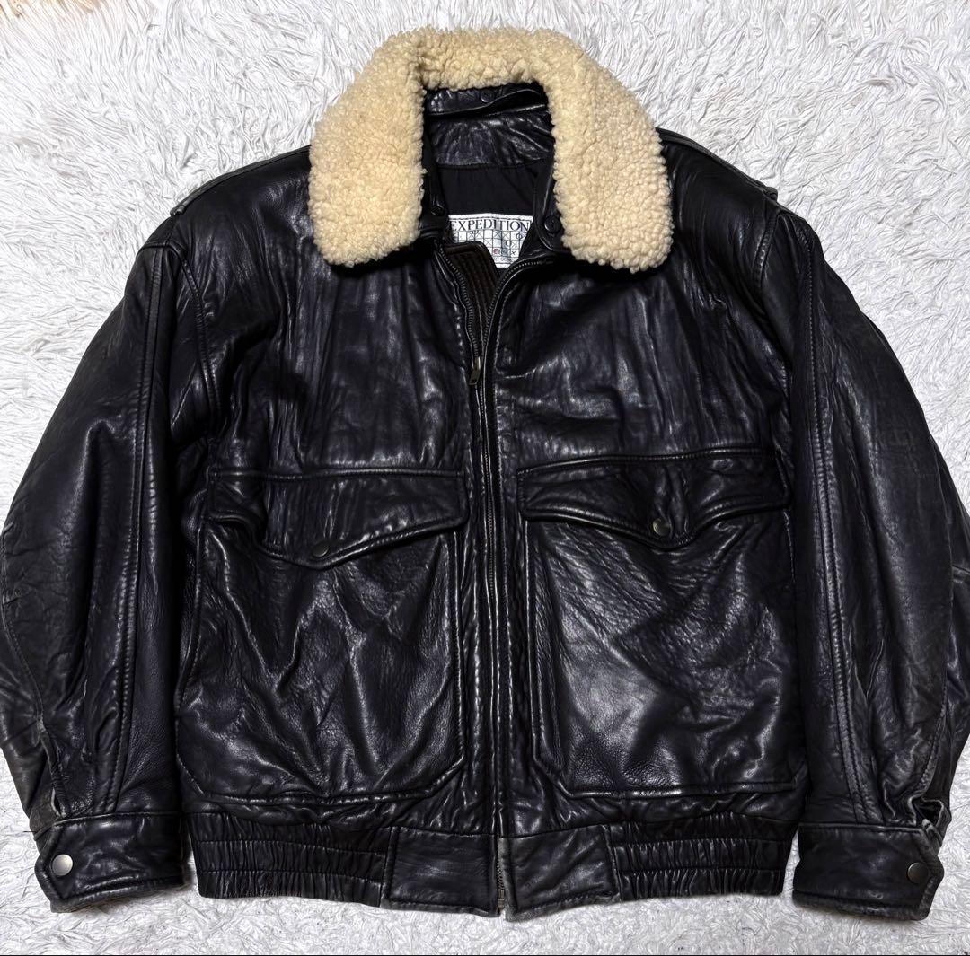 ジャケット・アウター 90s vintage flight jacket black y2k