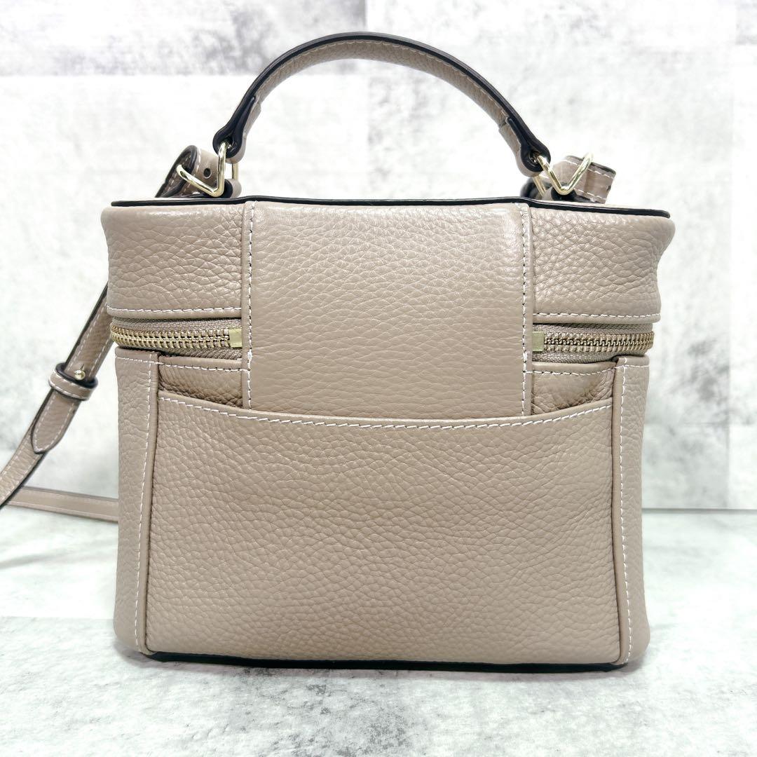 【極美品】HAYNI ヘイニ ショルダーバッグ バニティバッグ モカグレージュ