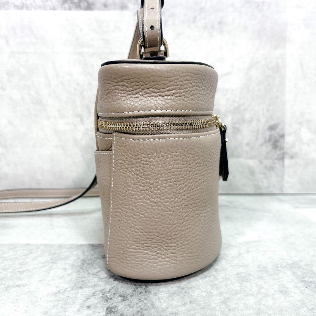 【極美品】HAYNI ヘイニ ショルダーバッグ バニティバッグ モカグレージュ